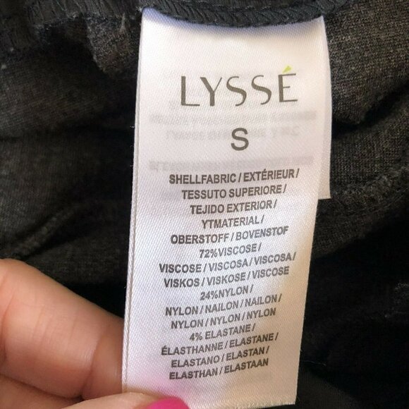 Lysse Women's Size Small Seamed Ponte Pull On Charcoal Gray Leggings - Picture 6 of 8